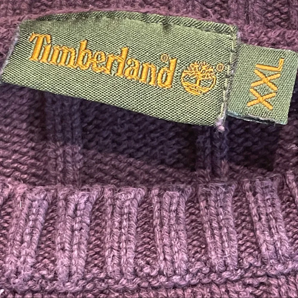 TIMBERLAND Purple Long Sleeve Crew Neck Sweater